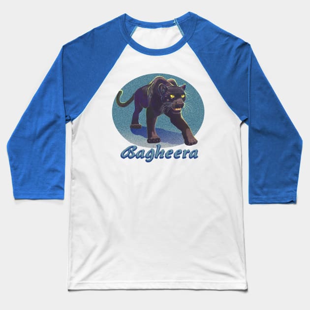 Bagheera Baseball T-Shirt by Toonicorn